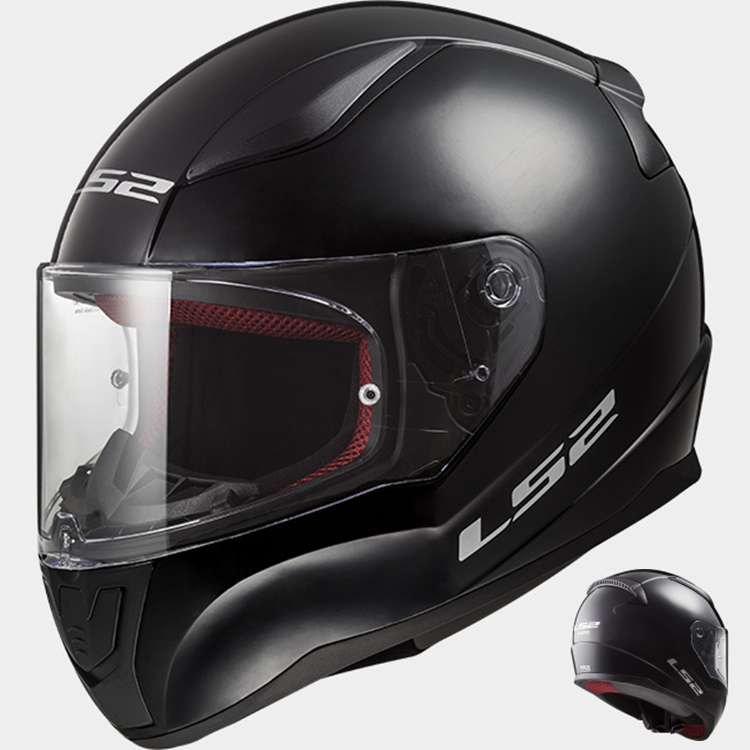 CASCO MOTO LS2 INTEGRAL FF353 RAPID SINGLE MONO GLOSS NEGRO XS